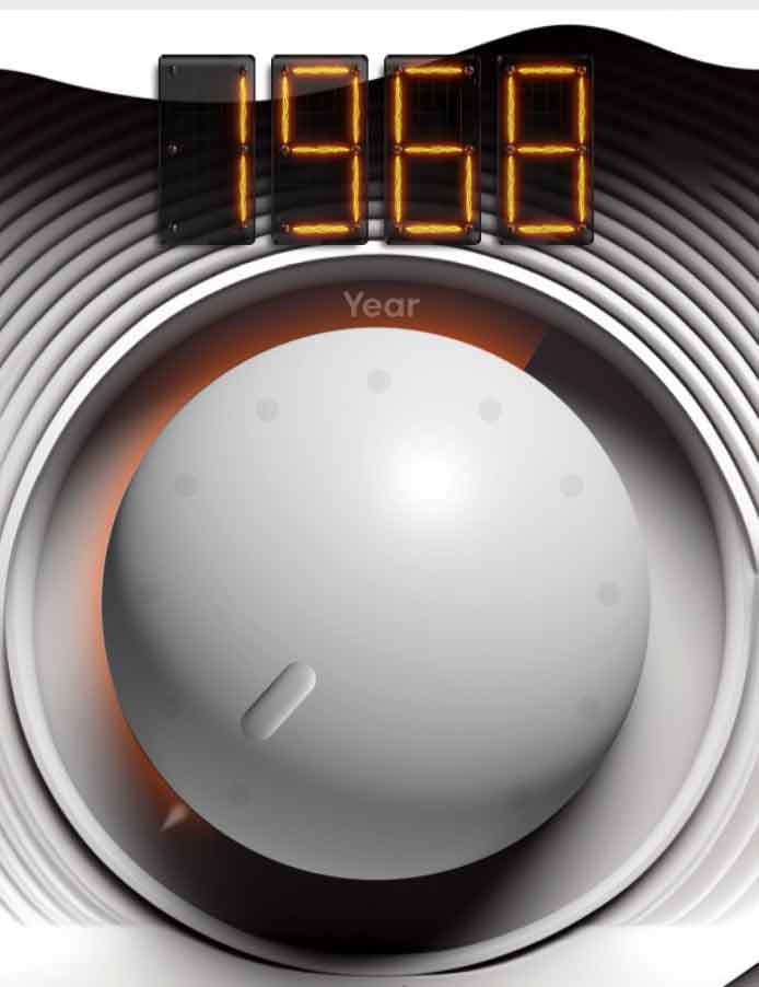 Time Travel year dial