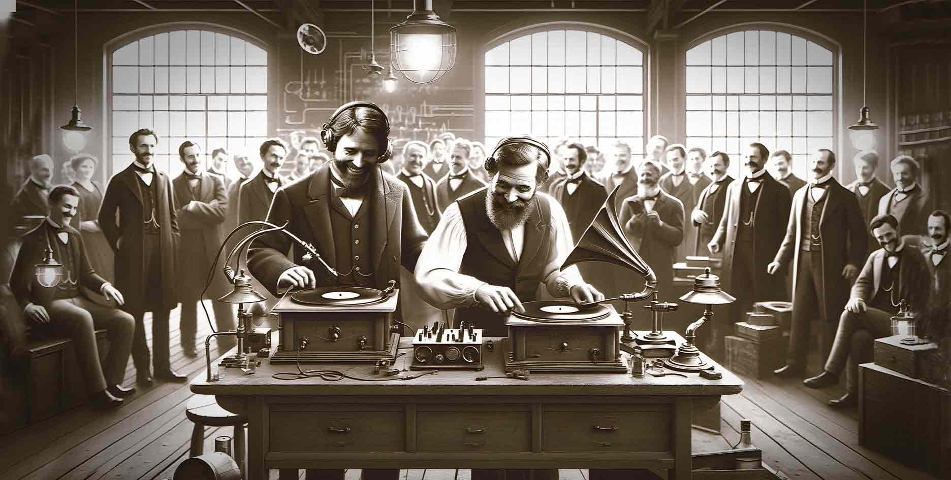 Hip-hop DJs in 1880 era