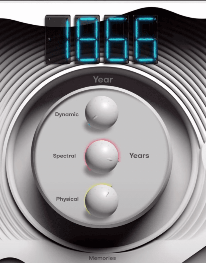 Time Travel plugin UI — Year controls