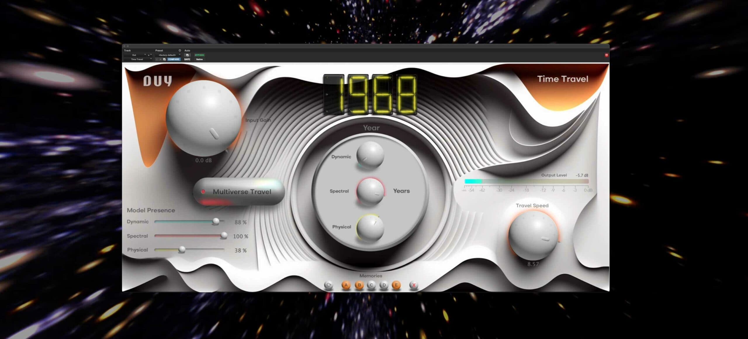 Time Travel plugin interface - 1968